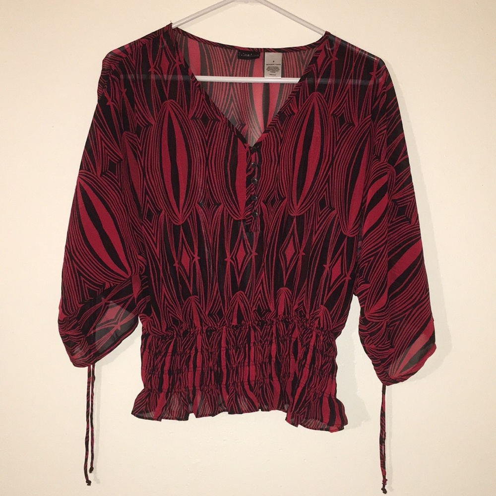Dolman Sleeve Top with Tie Sleeves